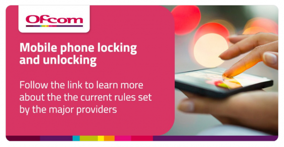 Decorative: cover of Ofcom guide to providers policies on handset unlocking